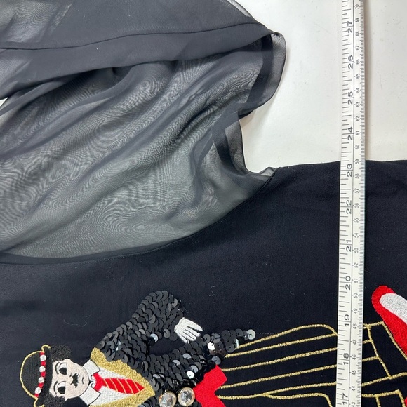 Vintage Moviestar Charlie Chaplin Embroidered Button Shirt Size 40 /Large Black - Picture 6 of 10